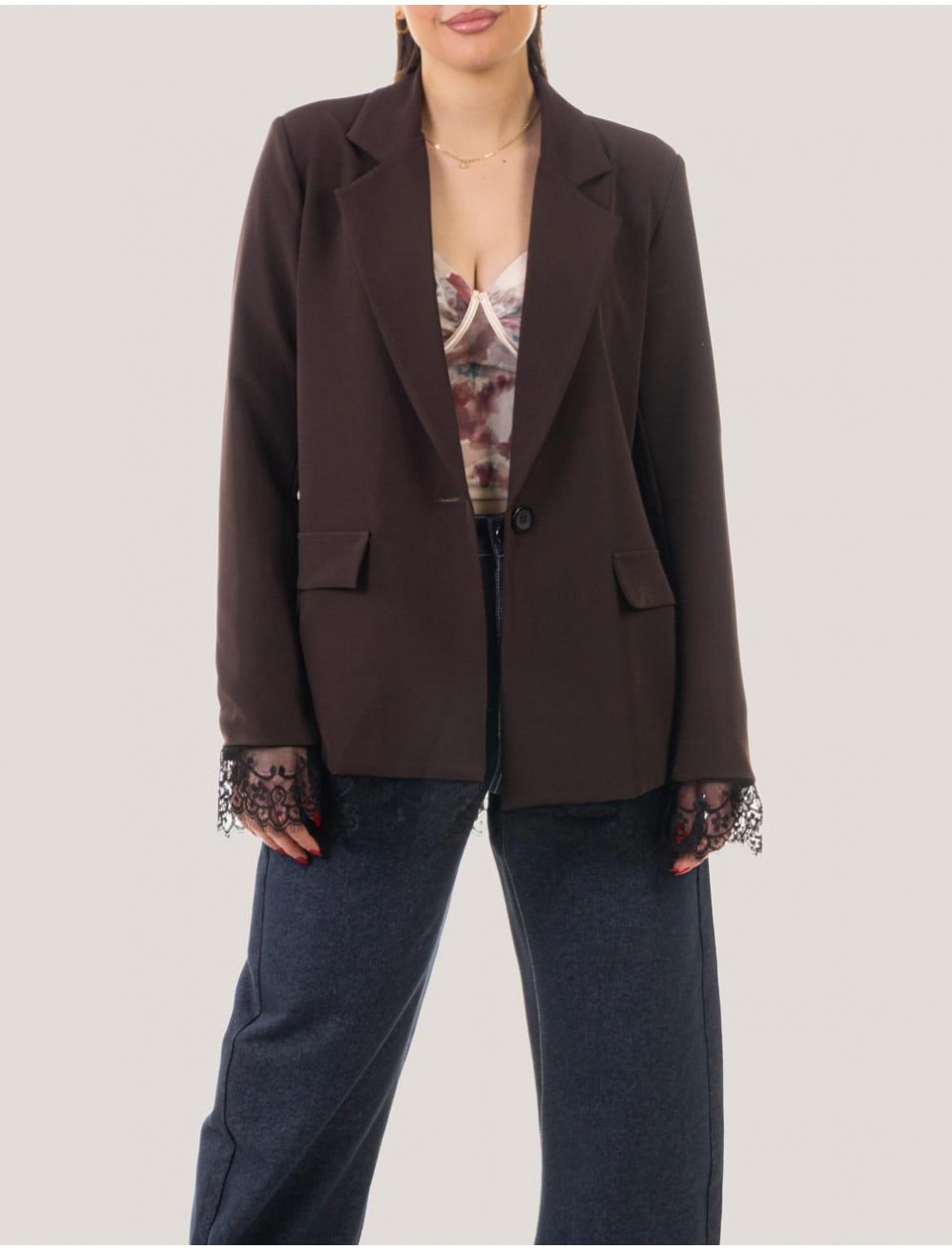 CHAQUETA OBVIO AIXA MARRoN