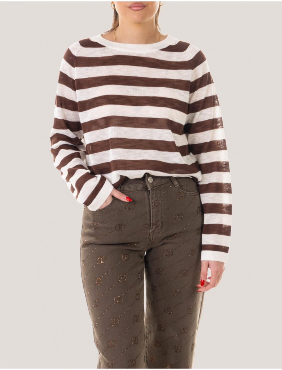 CAMISETA OBVIO YALENA MARRoN