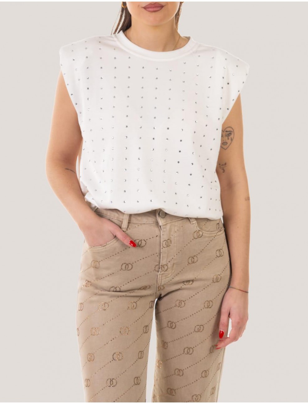 CAMISETA OBVIO ZINARA BLANCO