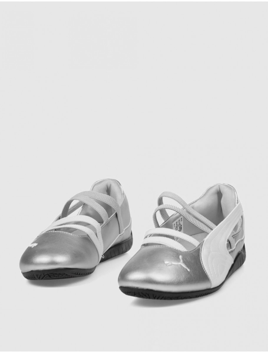 ZAPATILLA PUMA SPEEDCAT BALLET METALLIC PLATA