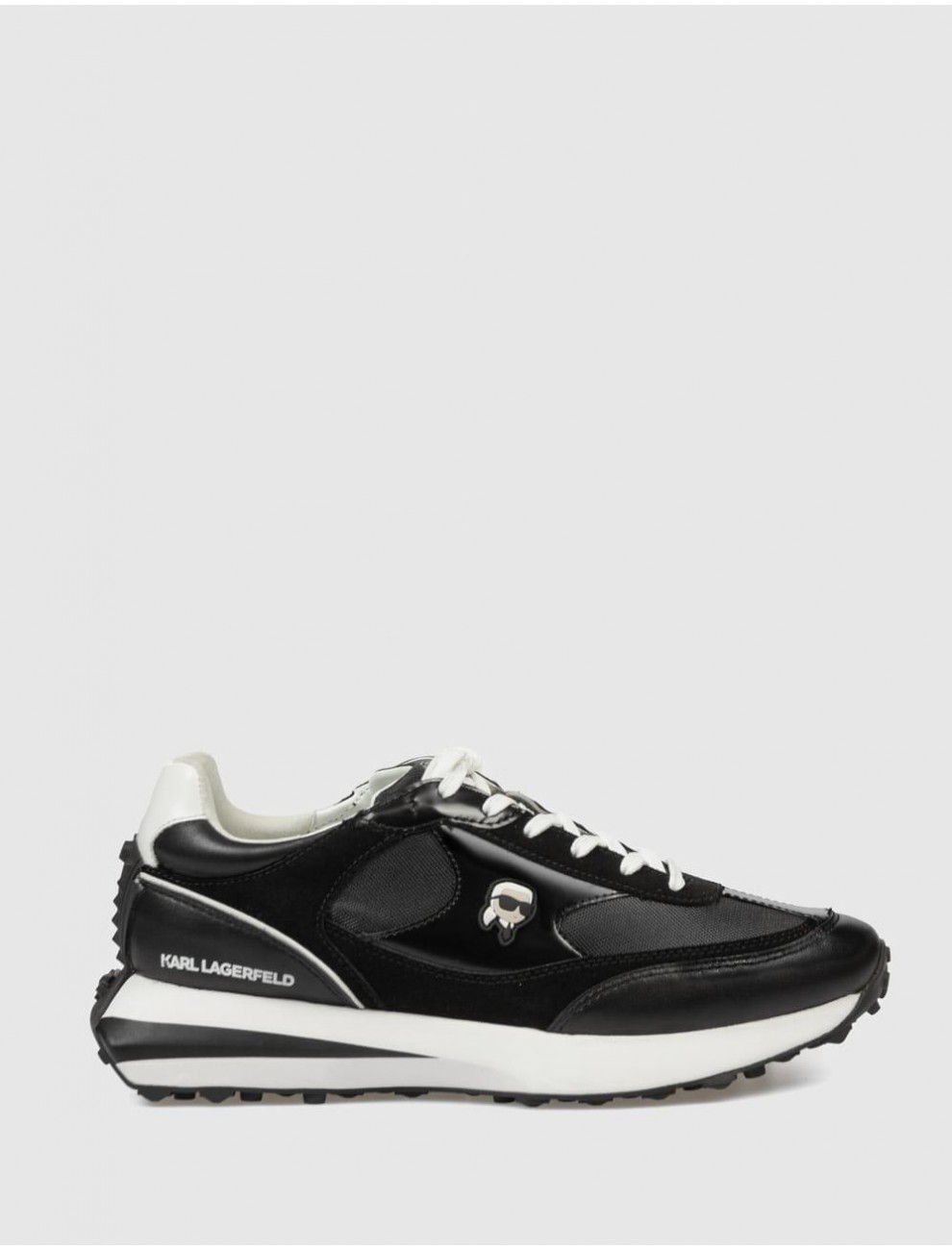 ZAPATILLA KARL LAGERFED ZONE NFT LO LACE MIX NEGRO