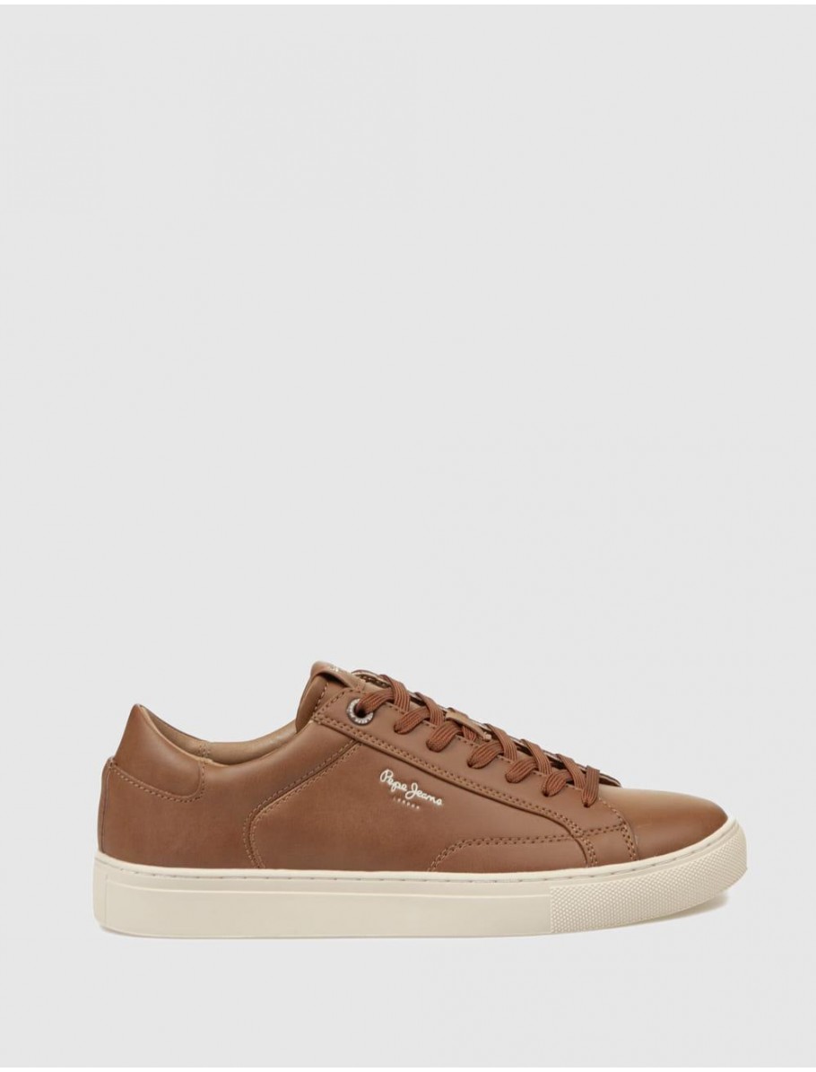 ZAPATILLA PEPE JEANS JOE BASIC MARRoN