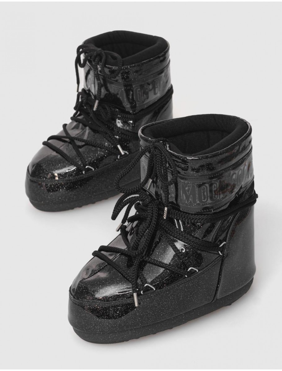 BOTiN MOON BOOT ICON LOW GLITTER NEGRO