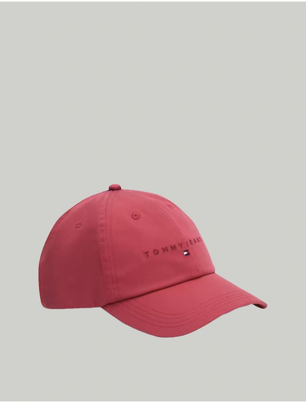 GORRA TOMMY HILFIGER LINEAR LOGO 6 PANEL CAP ROJO