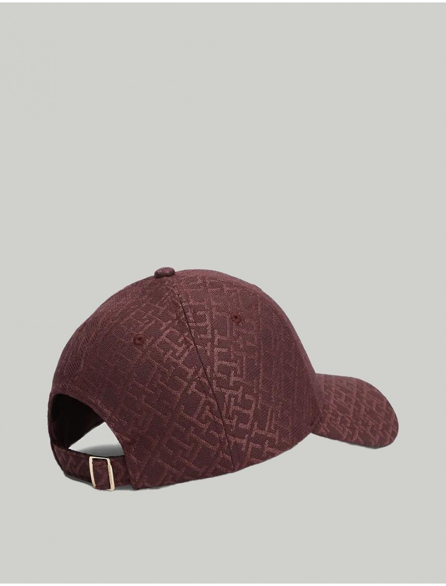 GORRA TOMMY HILFIGER MONOGRAM CAP BURDEOS