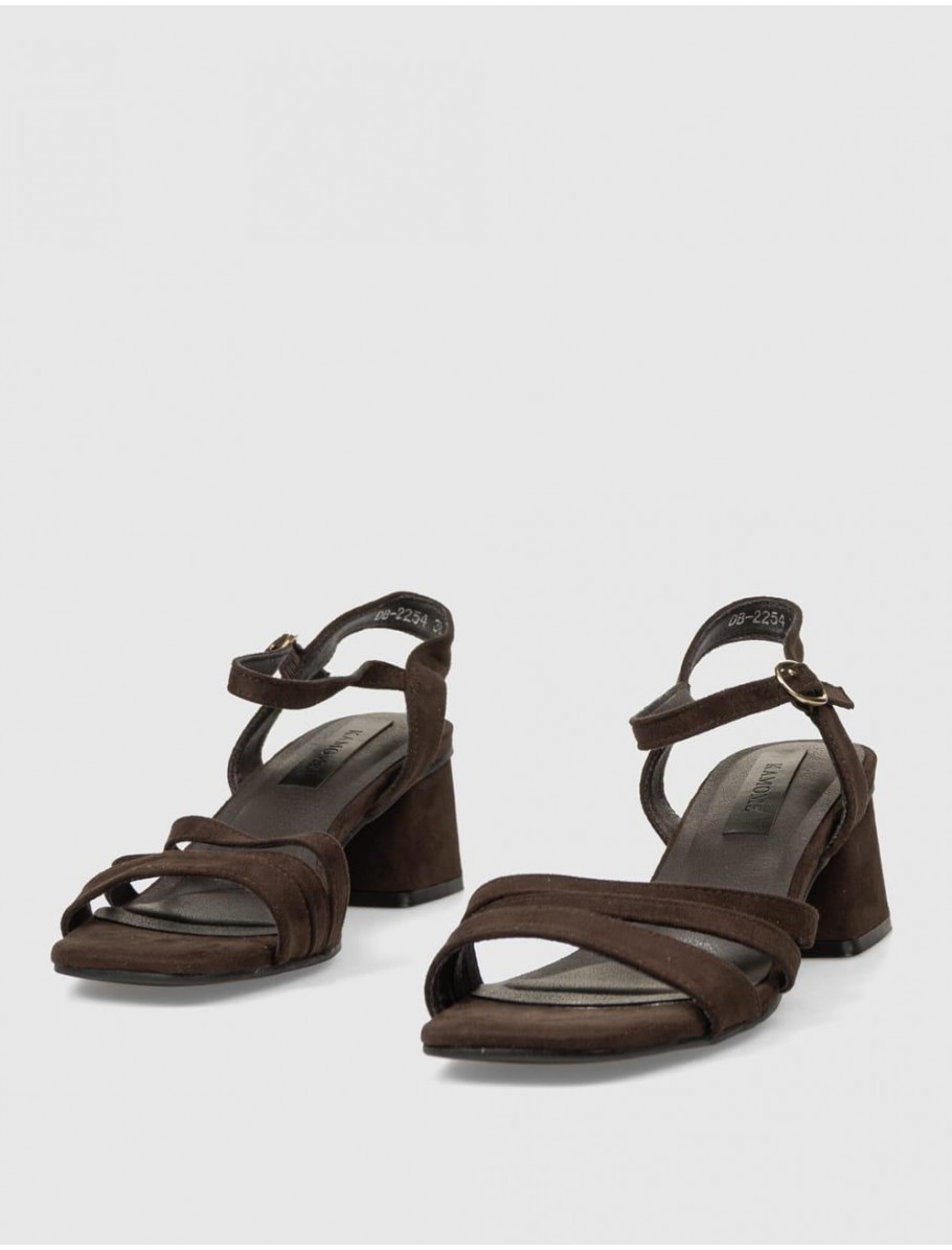 SANDALIA KAMOME TRENDS LINA MARRoN