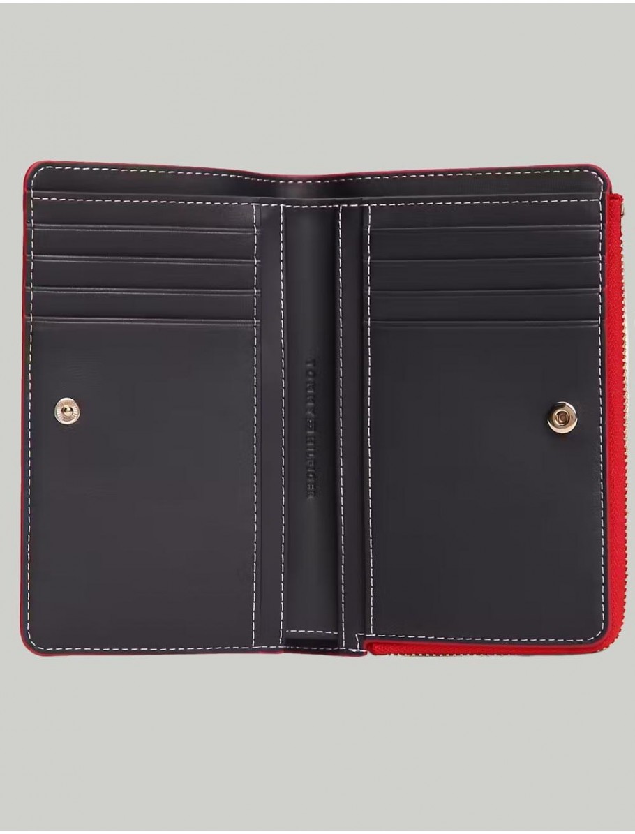 CARTERA TOMMY HILFIGER TH ICON BIFOLD WALLET ROJO