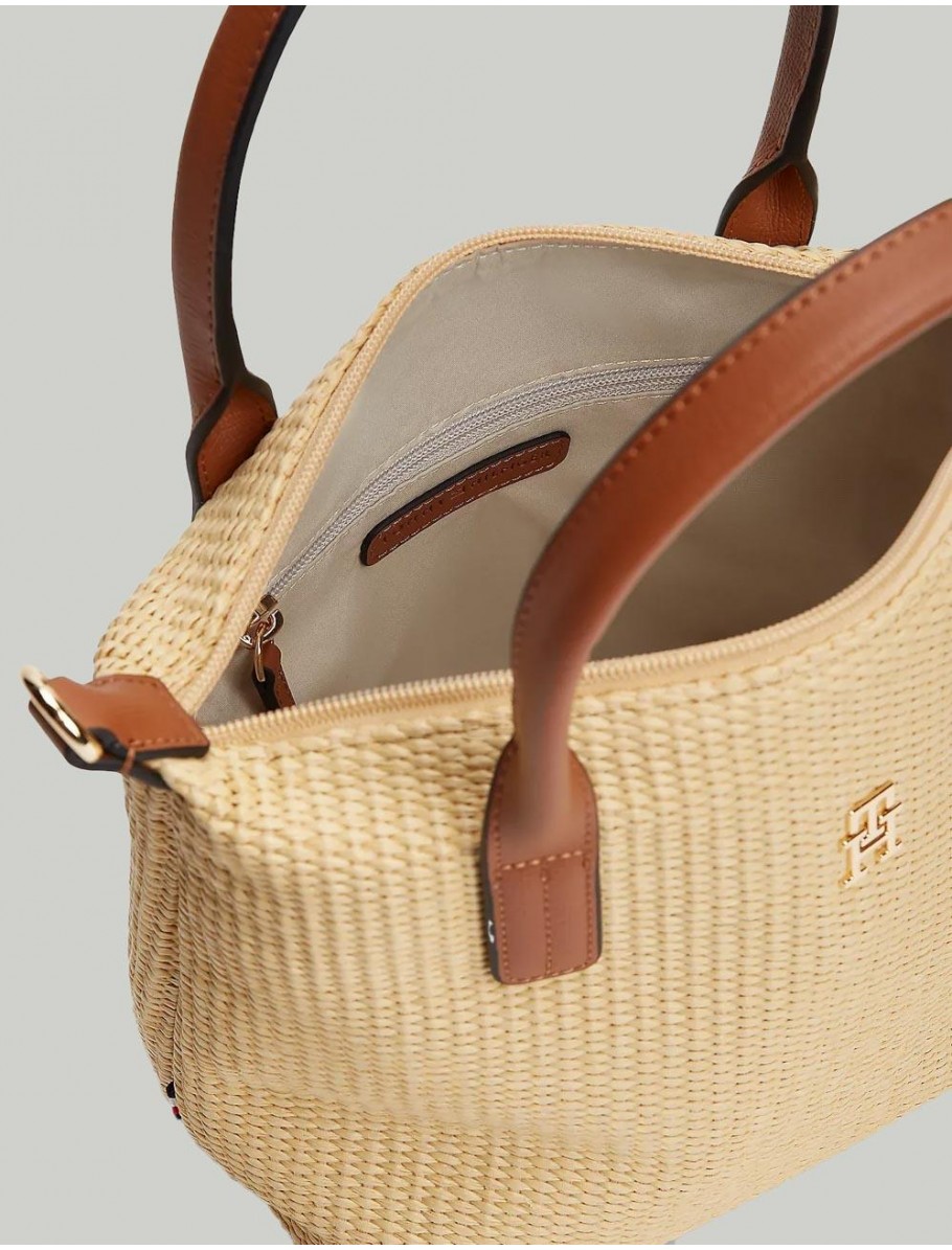 BOLSO TOMMY HILFIGER POPETTE MINI TOTE NATURAL