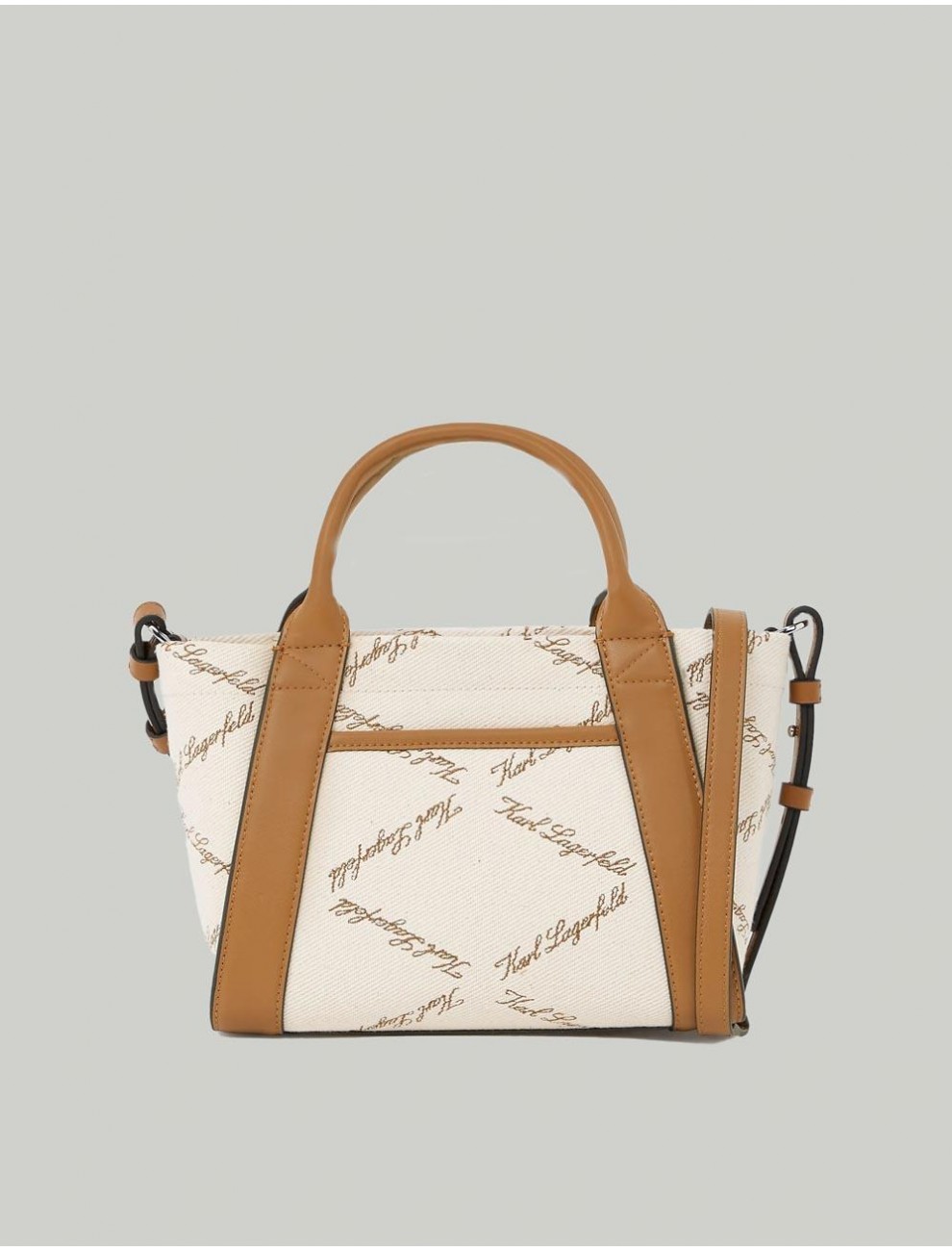 BOLSO KARL LAGERFED K VILLE SM TOTE EMB CANVAS NATURAL