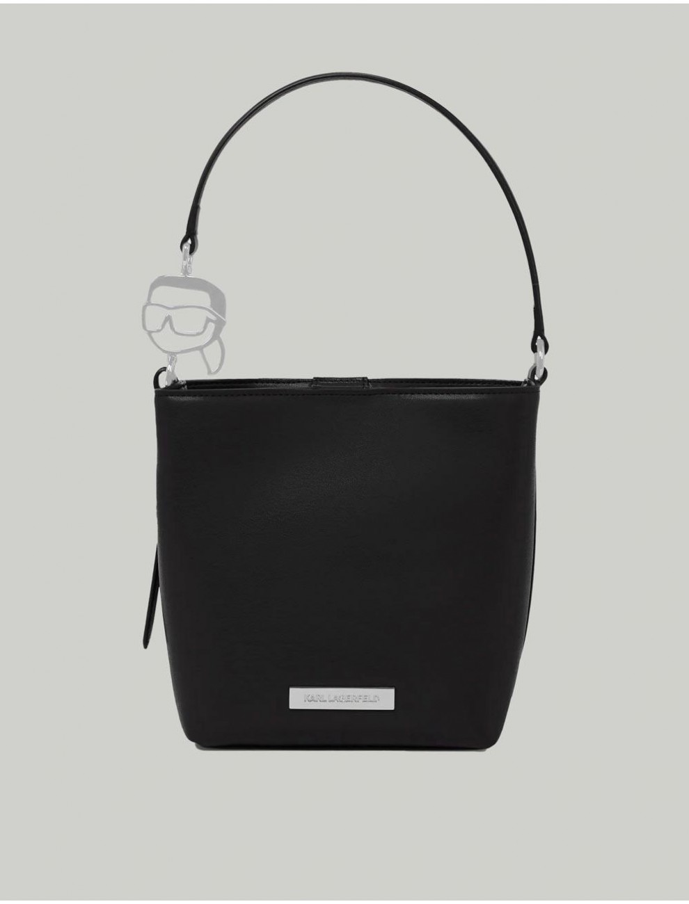 BOLSO KARL LAGERFED IKON SMOOTH OUTLINE SM NEGRO