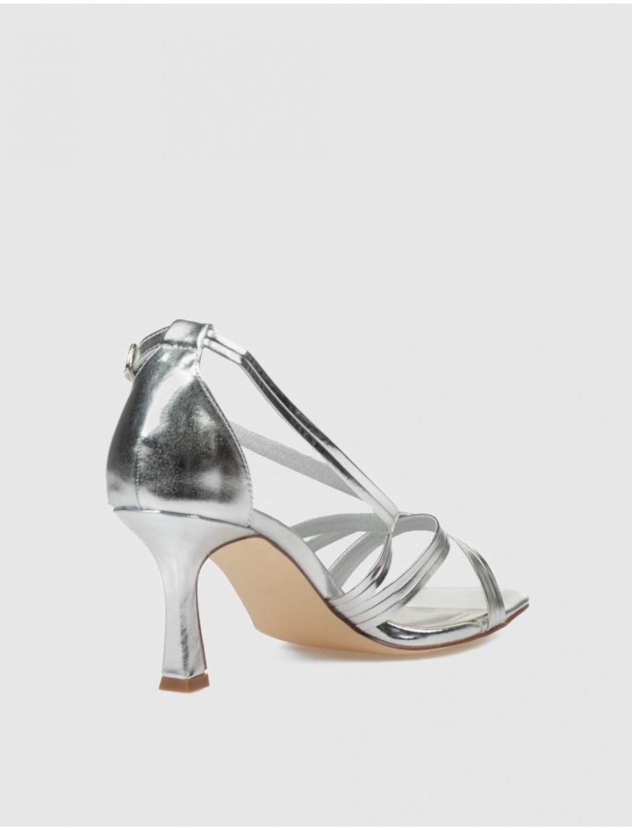 SANDALIA KAMOME TRENDS LAZA PLATA