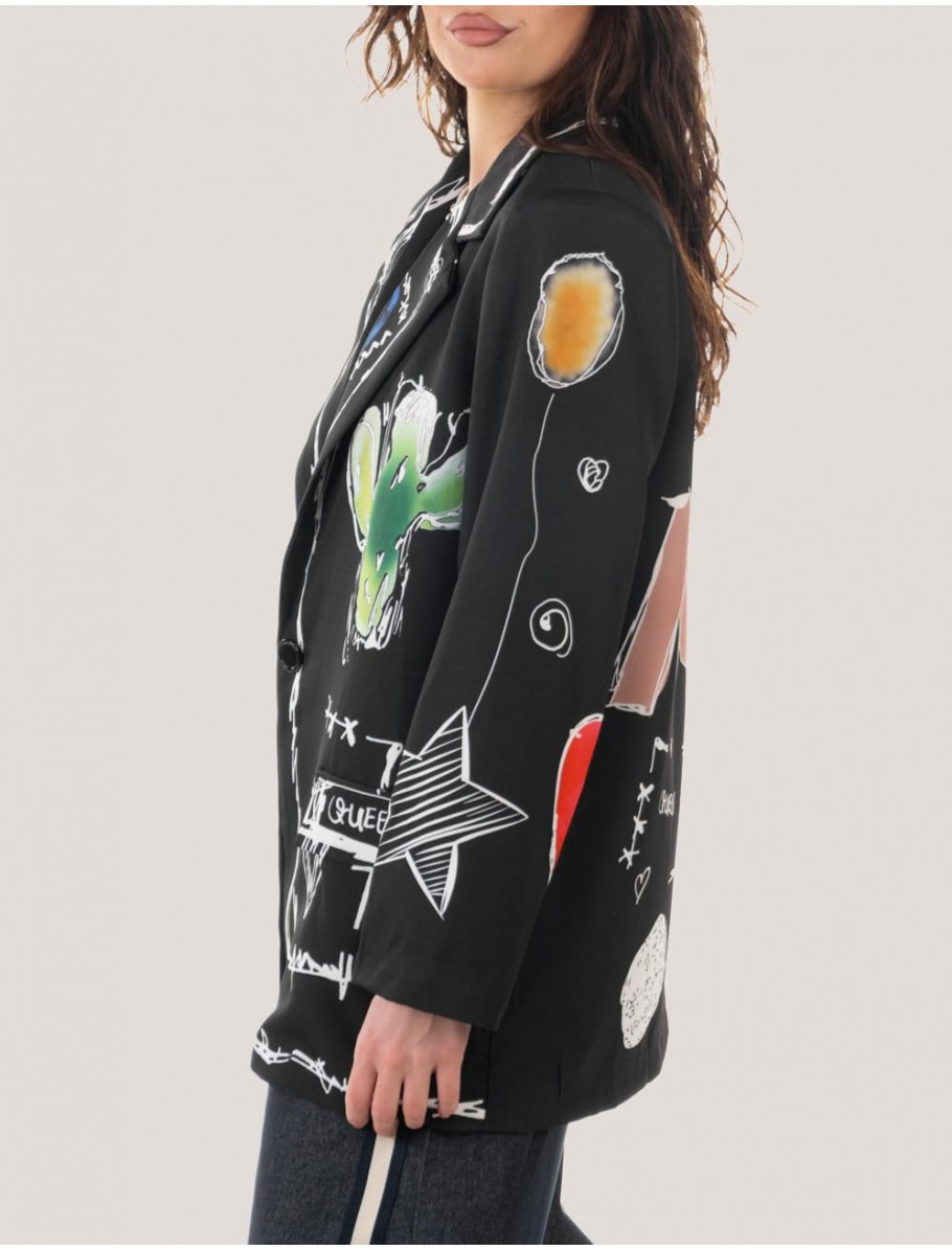 CHAQUETA OBVIO ISANI NEGRO