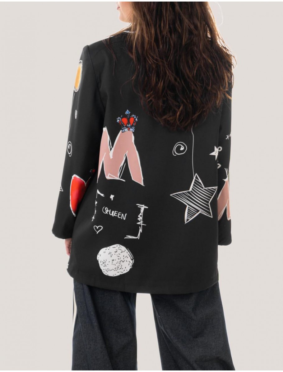 CHAQUETA OBVIO ISANI NEGRO