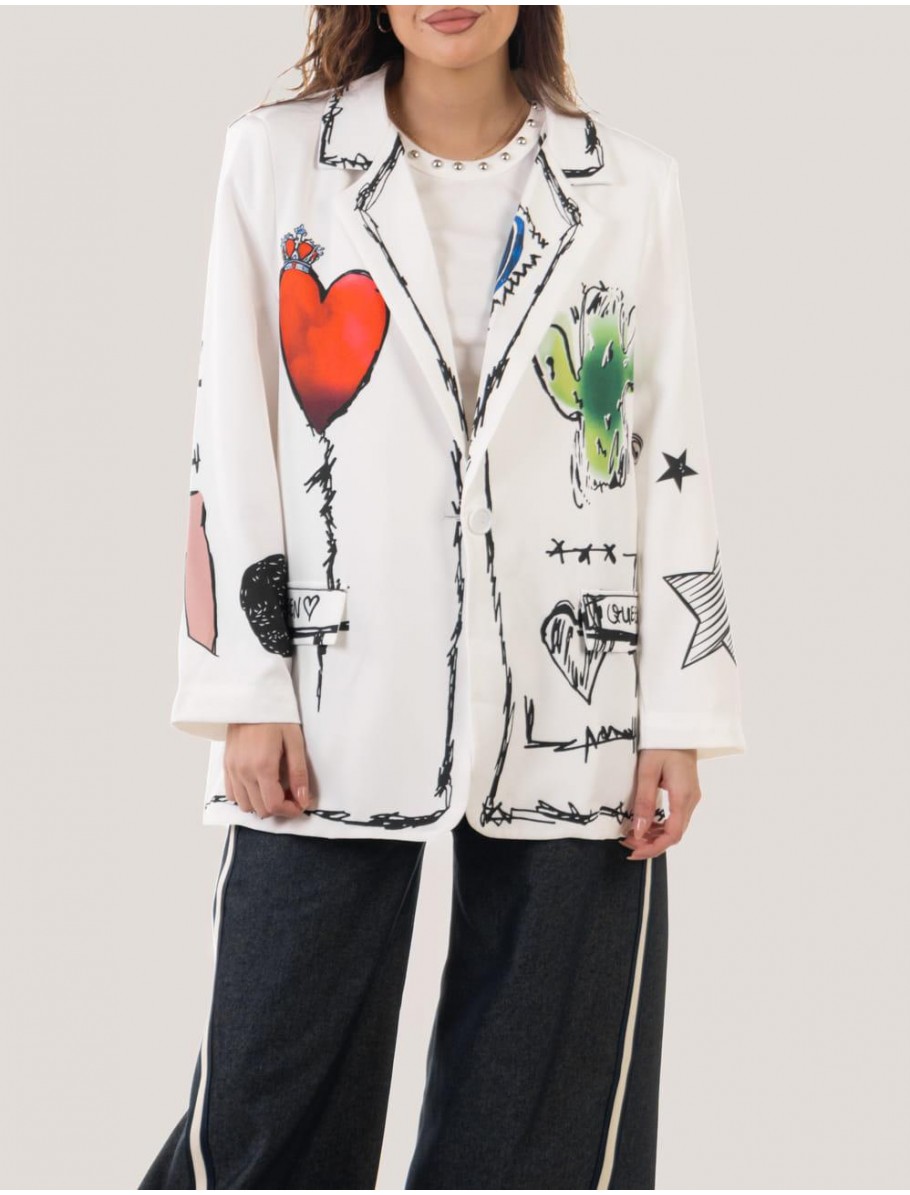 CHAQUETA OBVIO ISANI BLANCO