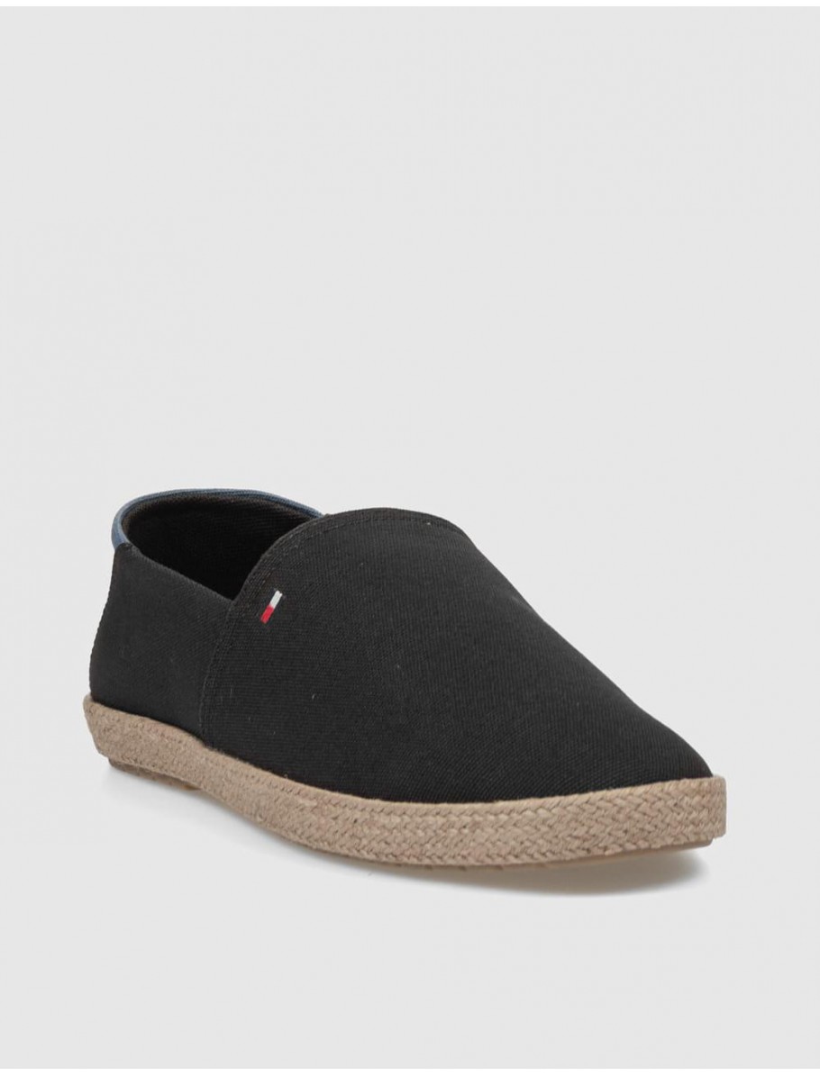 ALPARGATA TOMMY HILFIGER CORE HILFIGER ESPADRILLE NEGRO