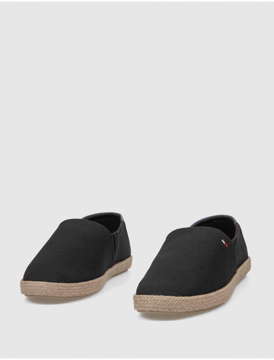 ALPARGATA TOMMY HILFIGER CORE HILFIGER ESPADRILLE NEGRO