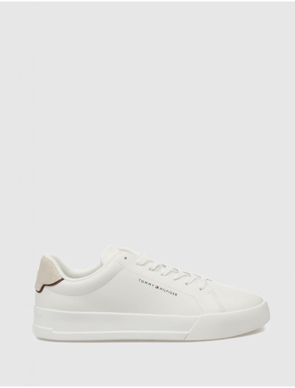 ZAPATILLA TOMMY HILFIGER TH COURT LTH DETAIL ESS BLANCO