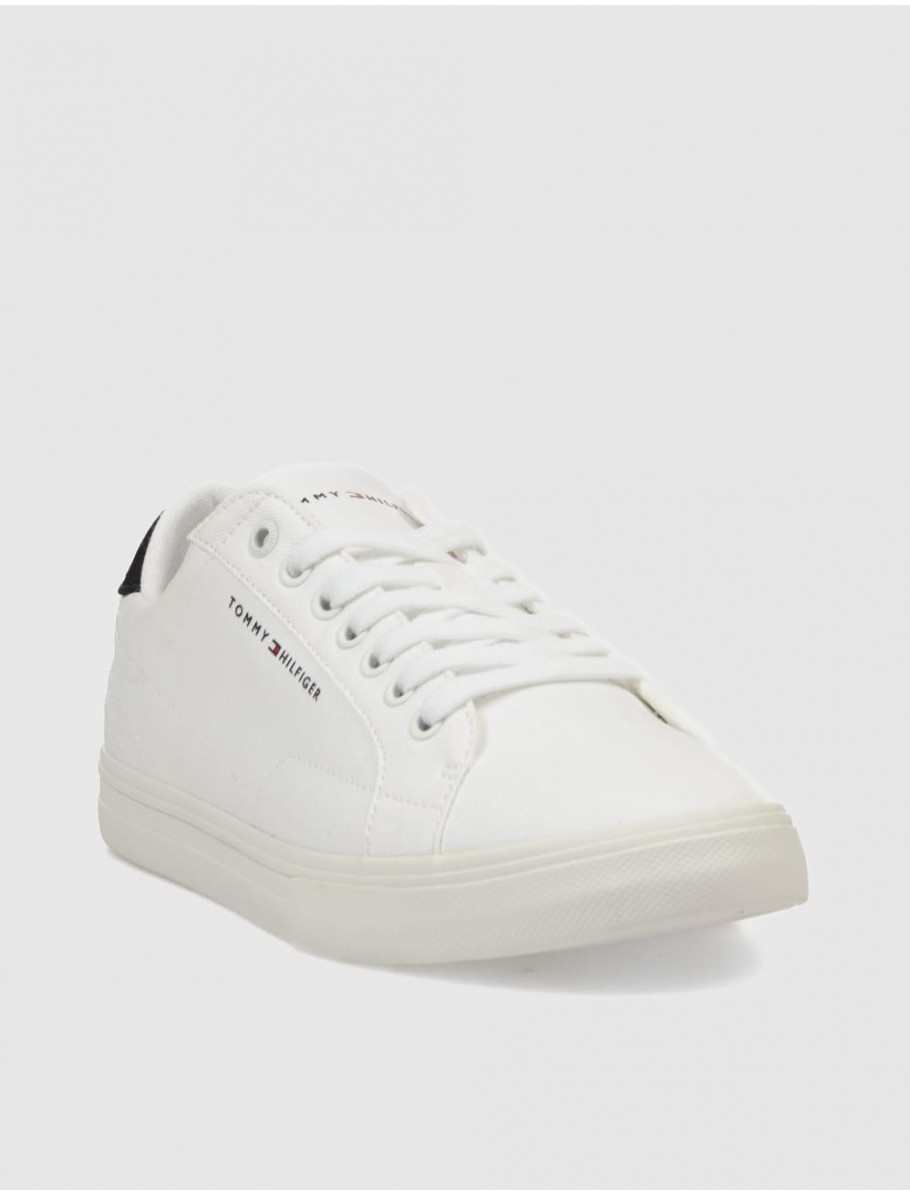 ZAPATILLA TOMMY HILFIGER VULC CORE LONG LACE BLANCO