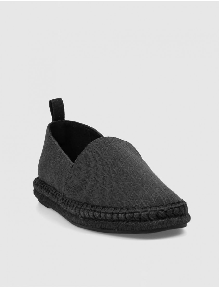 ZAPATILLA CALVIN KLEIN ESPADRILLE AOP CV NEGRO