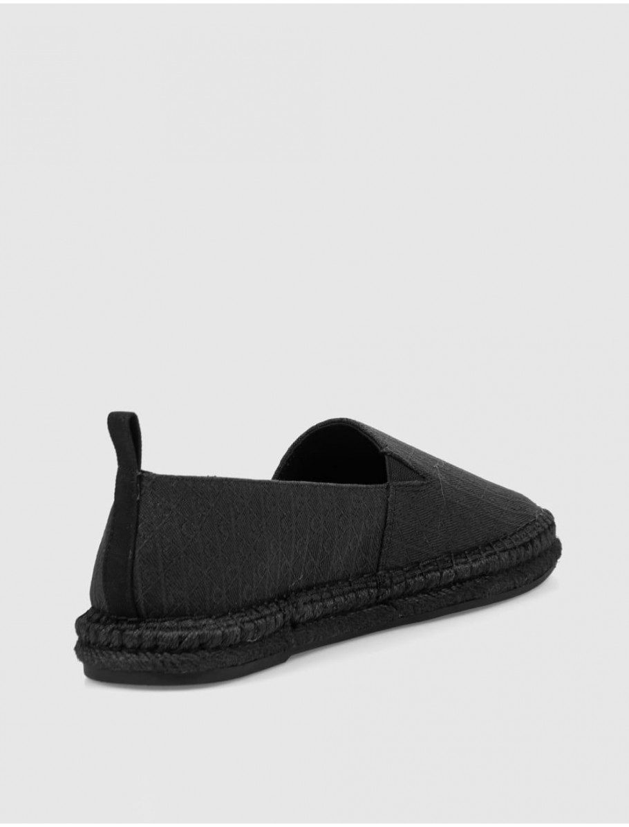 ZAPATILLA CALVIN KLEIN ESPADRILLE AOP CV NEGRO
