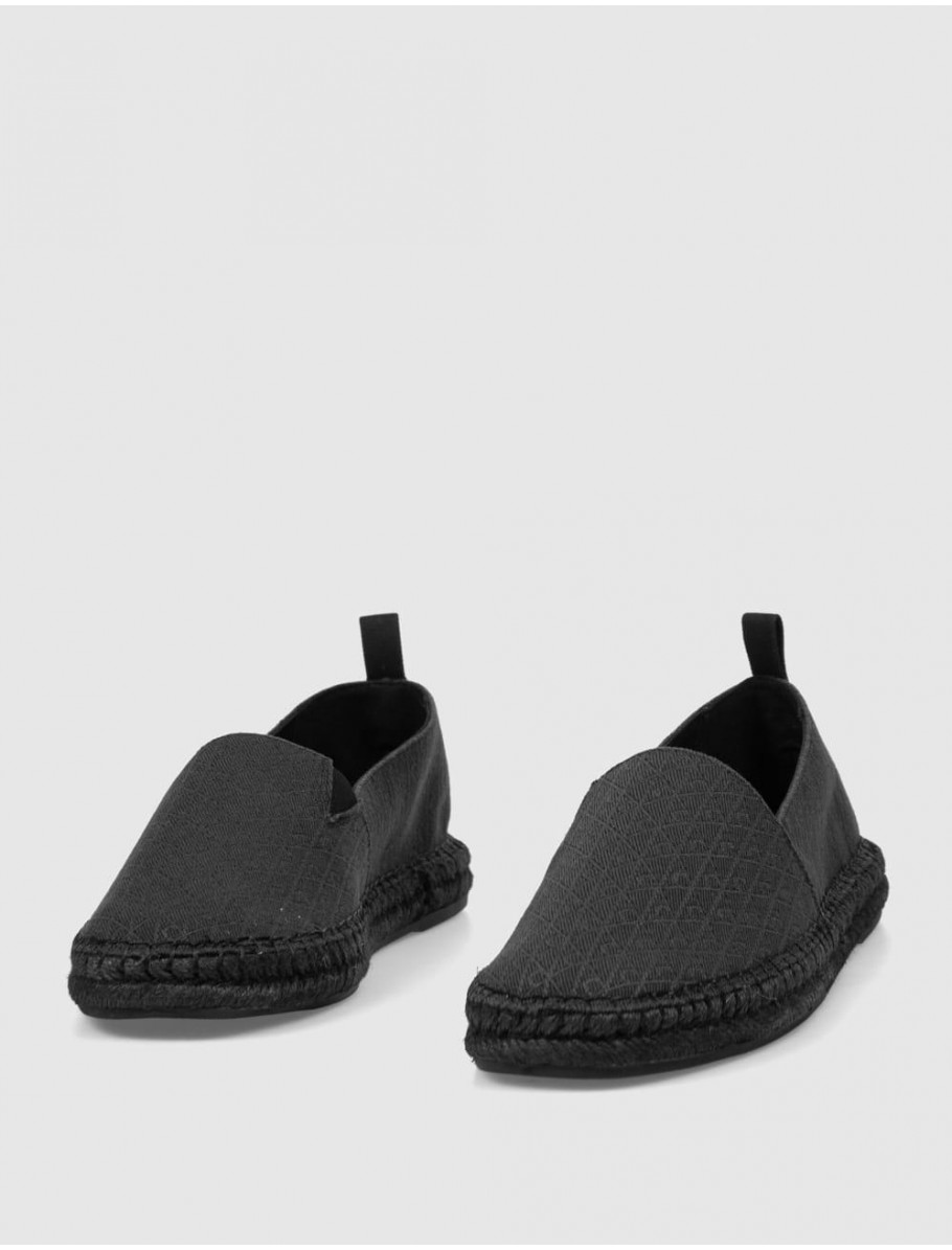 ZAPATILLA CALVIN KLEIN ESPADRILLE AOP CV NEGRO