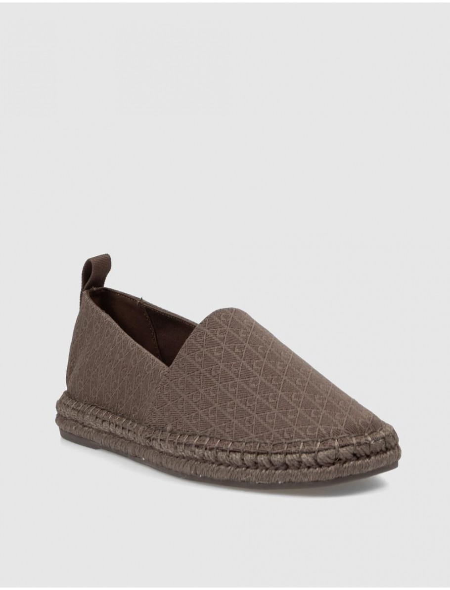 ZAPATILLA CALVIN KLEIN ESPADRILLE AOP CV MARRoN