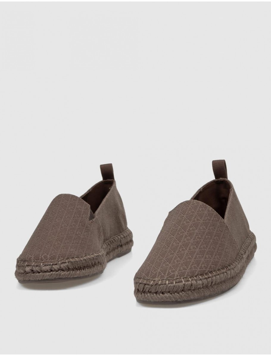 ZAPATILLA CALVIN KLEIN ESPADRILLE AOP CV MARRoN