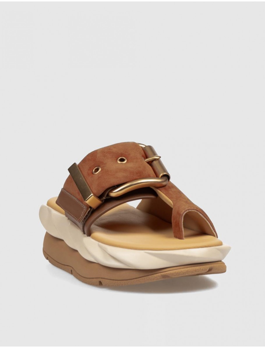 SANDALIA DE DEDO 4CCCCEES 4CS124001 MARRoN