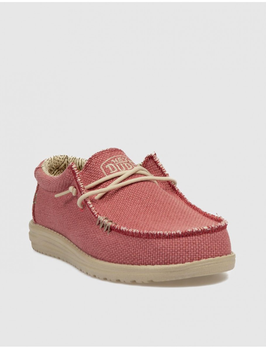 ZAPATILLA DUDE WALLY BRAIDED ROJO