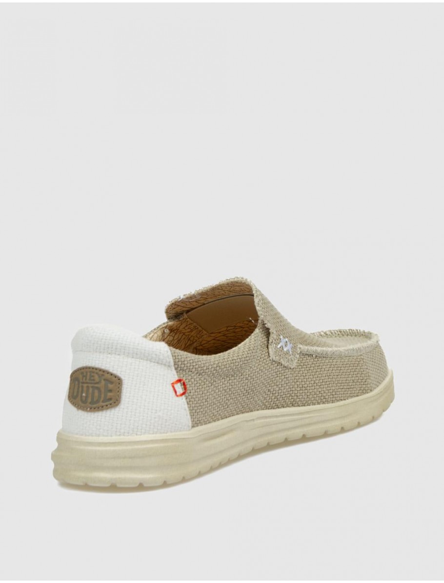 ZAPATILLA DUDE MIKKA BRAIDED BEIG