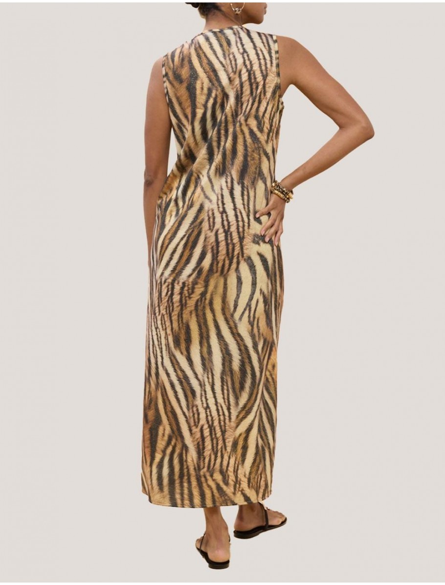 VESTIDO LOLA CASADEMUNT LS2616038 MARRoN
