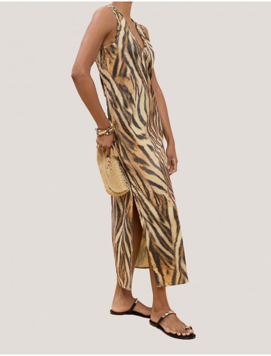 VESTIDO LOLA CASADEMUNT LS2616038 MARRoN