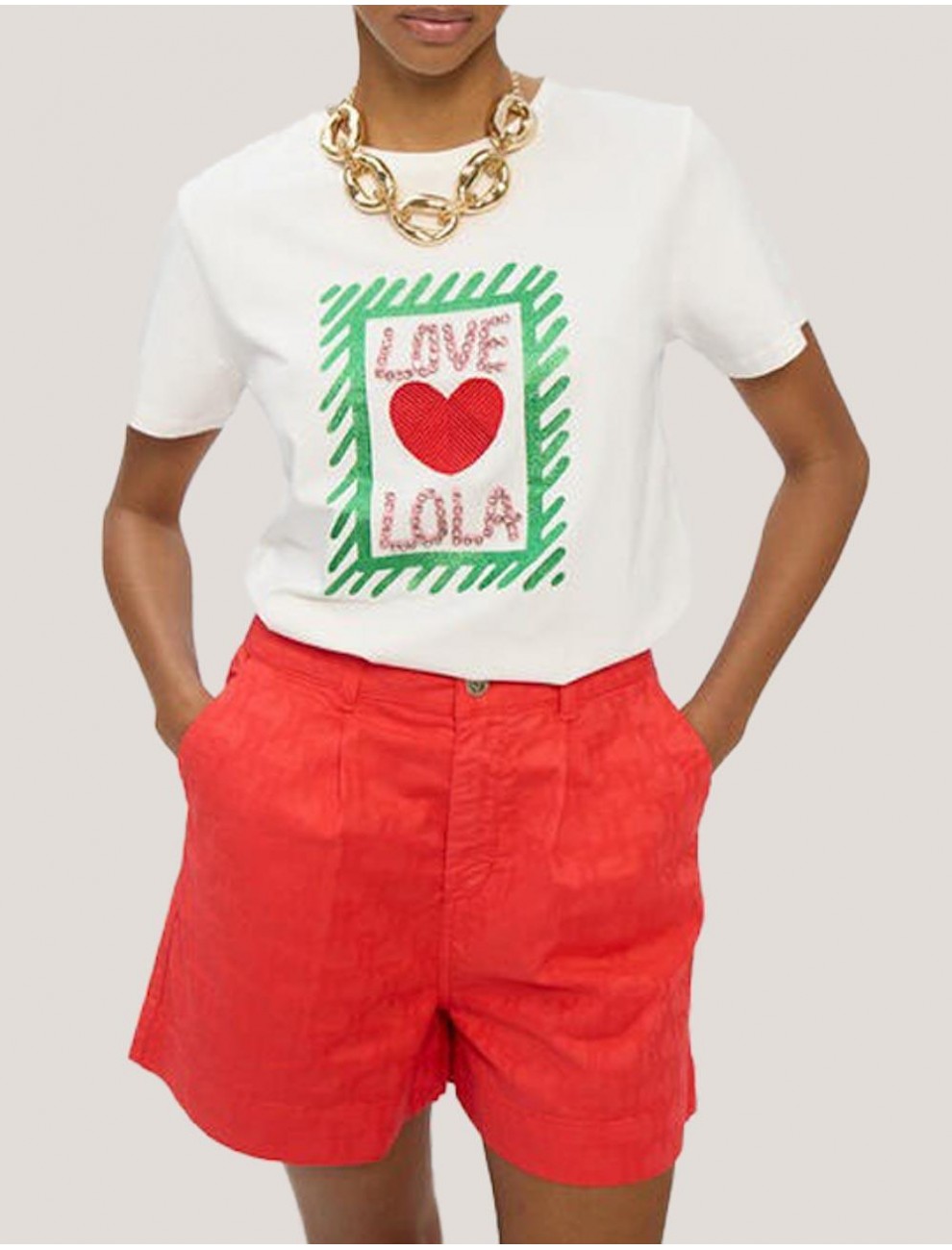 CAMISETA LOLA CASADEMUNT LS2615041 BLANCO