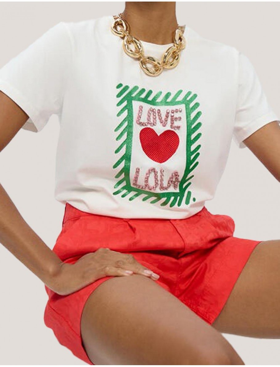 CAMISETA LOLA CASADEMUNT LS2615041 BLANCO