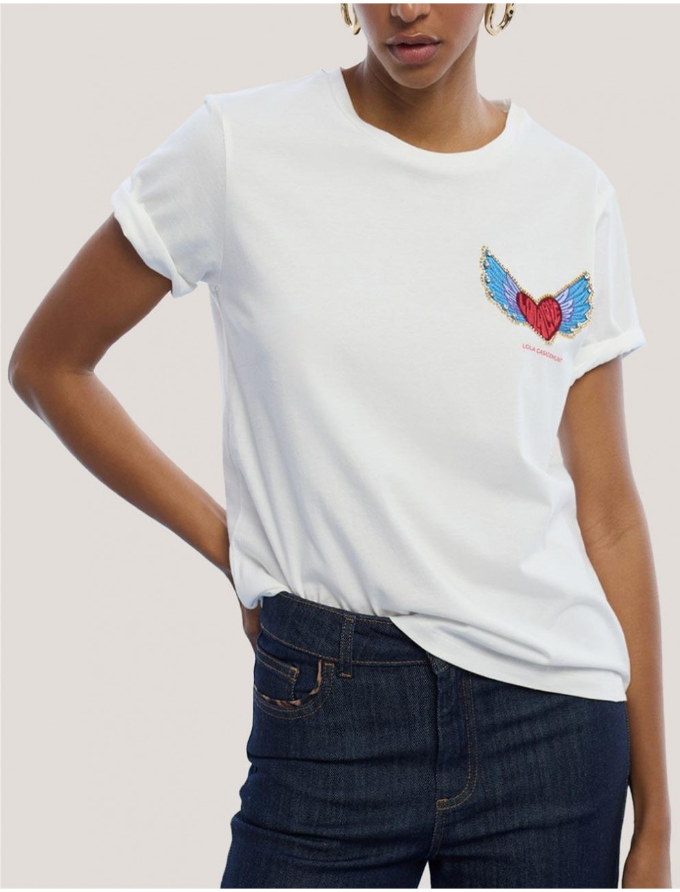 CAMISETA LOLA CASADEMUNT LS2615016 BLANCO