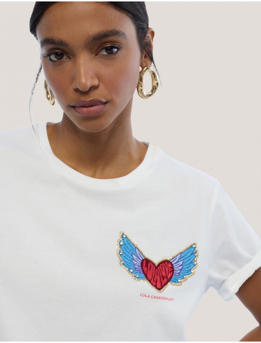 CAMISETA LOLA CASADEMUNT LS2615016 BLANCO