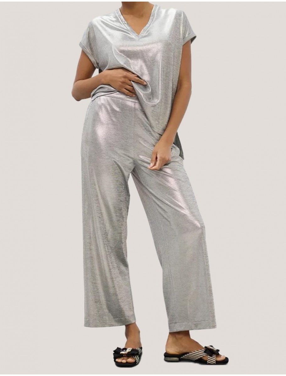 PANTALoN LOLA CASADEMUNT LS2614017 PLATA