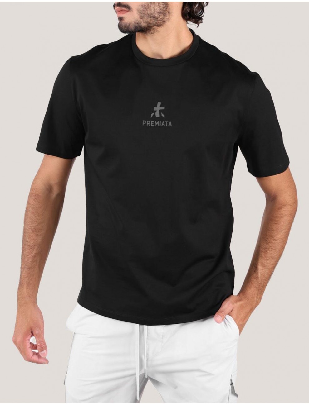 CAMISETA PREMIATA JERSEY NEGRO