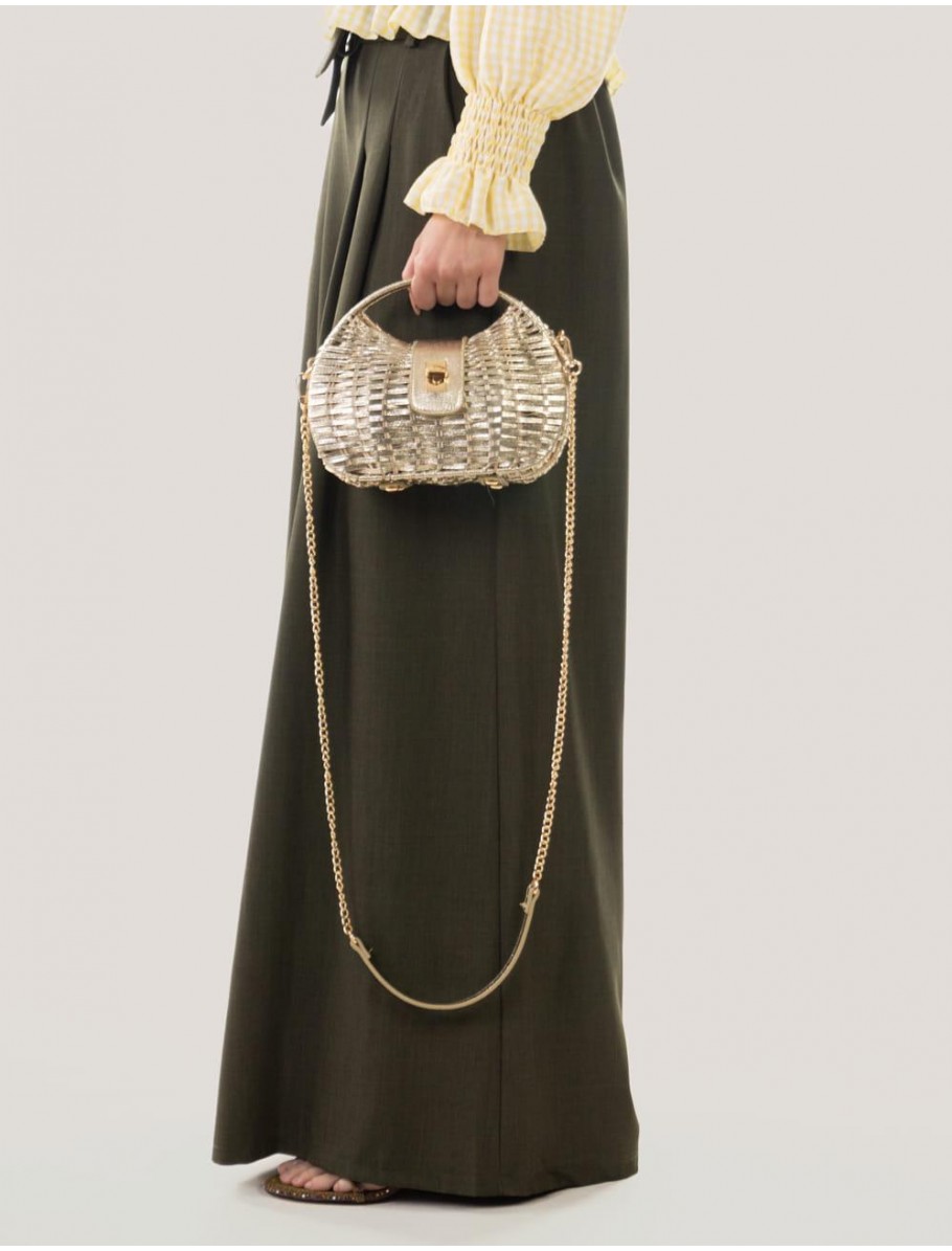 BOLSO OBVIO COMPLEMENTOS MONTY ORO