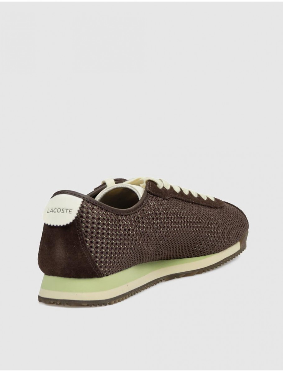 ZAPATILLA LACOSTE CLUB LOW MARRoN