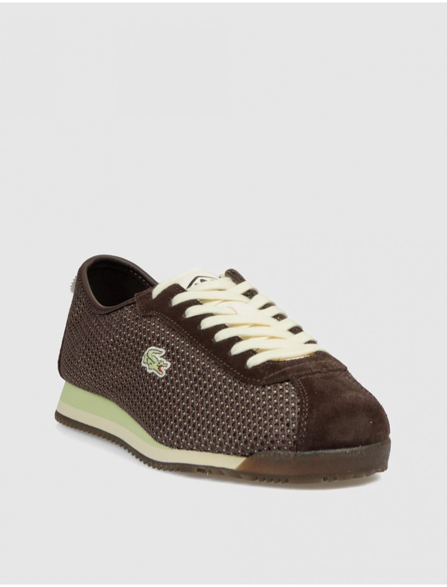 ZAPATILLA LACOSTE CLUB LOW MARRoN