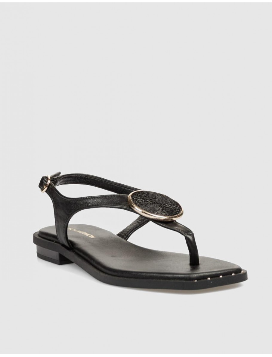 SANDALIA DE DEDO NOA HARMON SIREN NEGRO