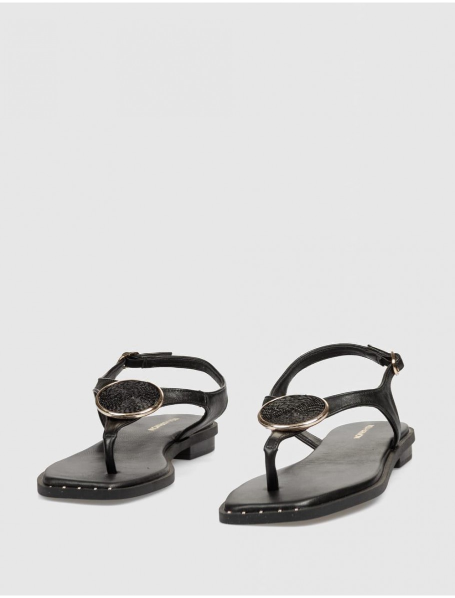 SANDALIA DE DEDO NOA HARMON SIREN NEGRO