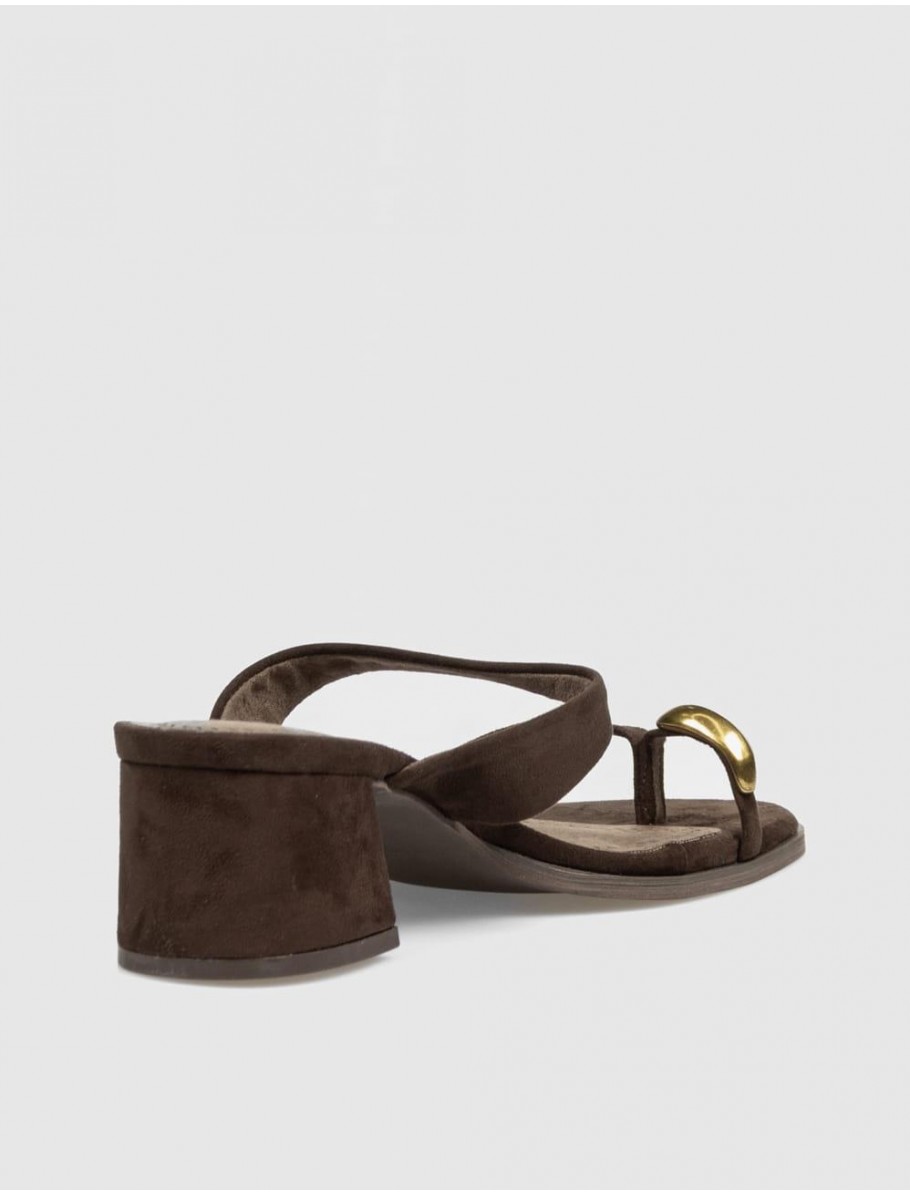 SANDALIA OBVIO SHOES TELMA MARRoN