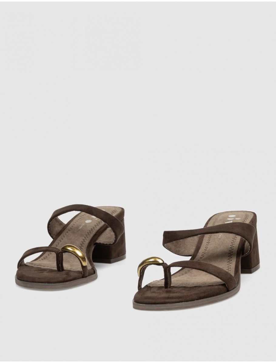 SANDALIA OBVIO SHOES TELMA MARRoN