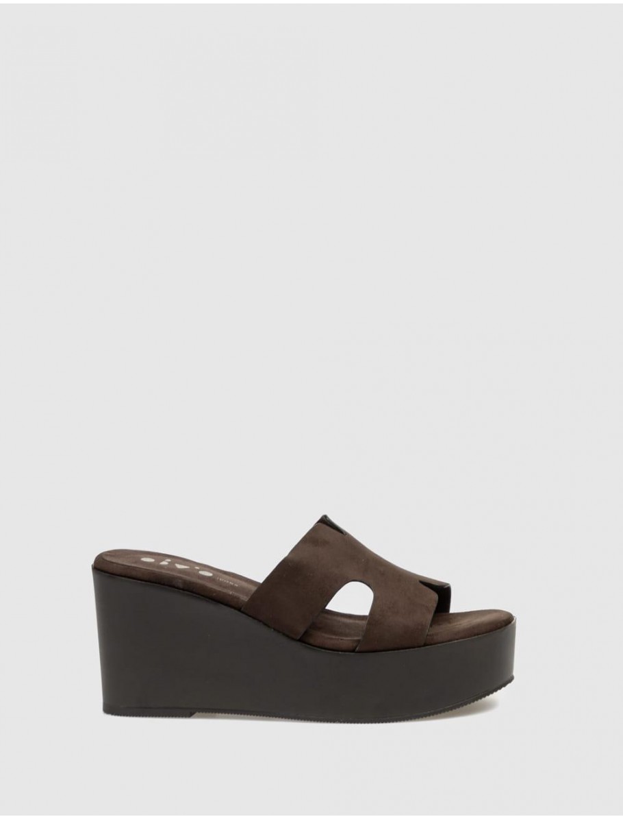 SANDALIA OBVIO SHOES ARIEL MARRoN