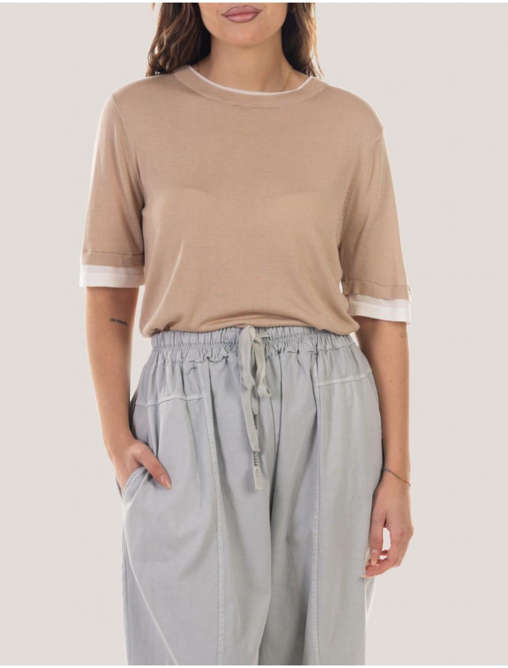 CAMISETA OBVIO ZIREA TAUPE