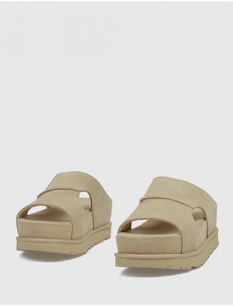 SANDALIA UGG GOLDENSTAR HI CUTOUT SLIDE TAUPE