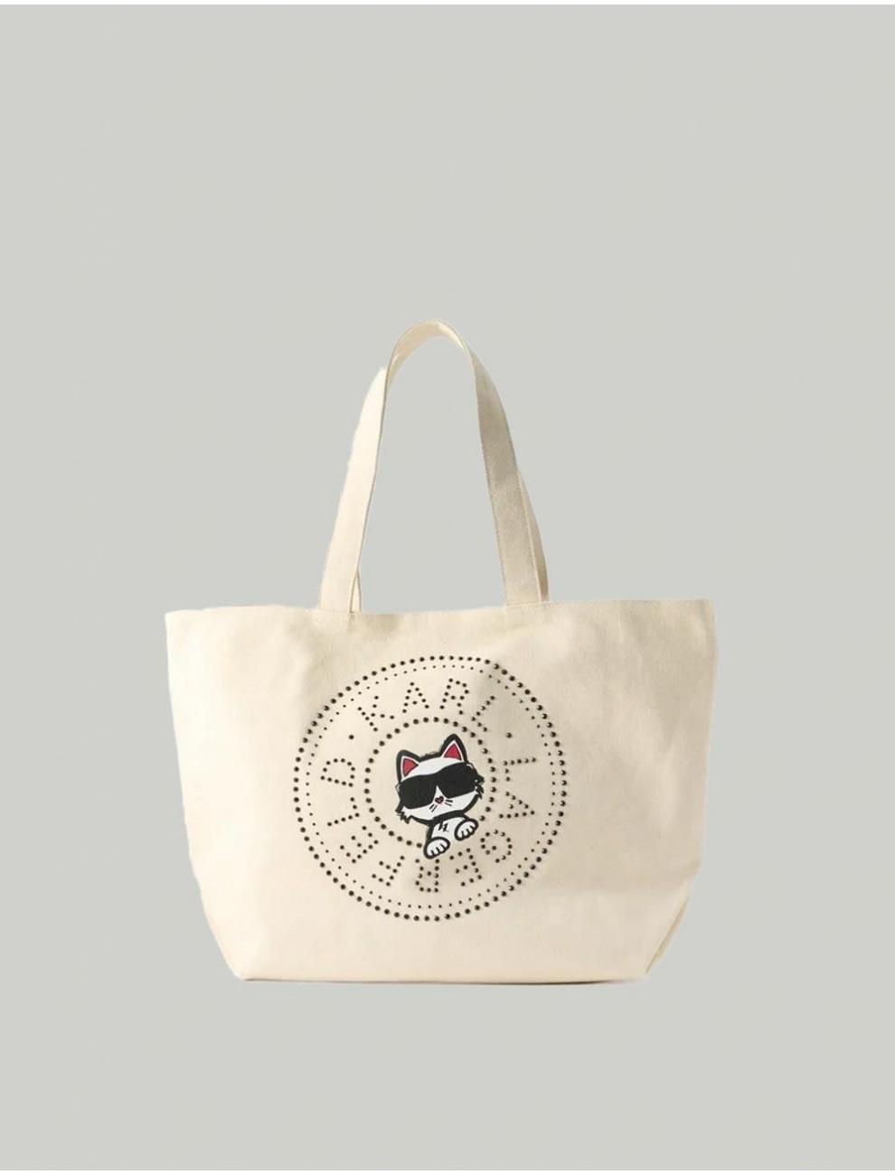 BOLSO KARL LAGERFED IKON CIRCLE CHOUP RH BEIG