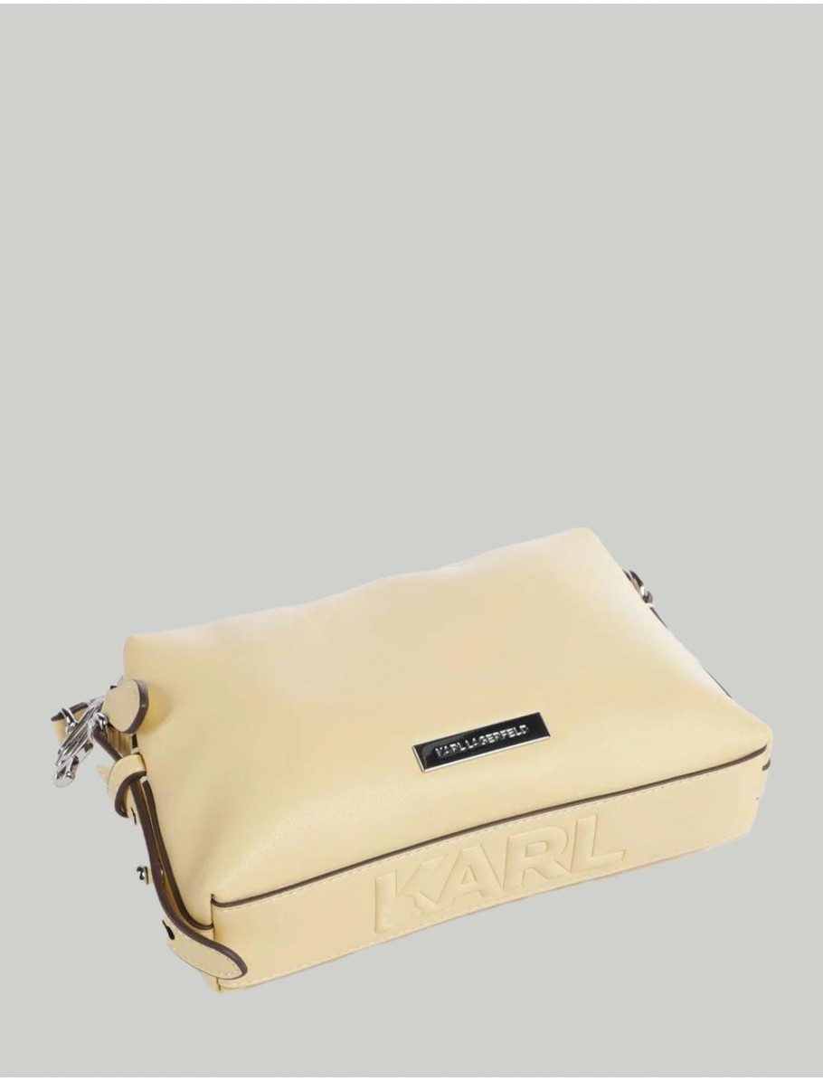 BOLSO KARL LAGERFED IKON SMOOTH OUTLINE AMARILLO